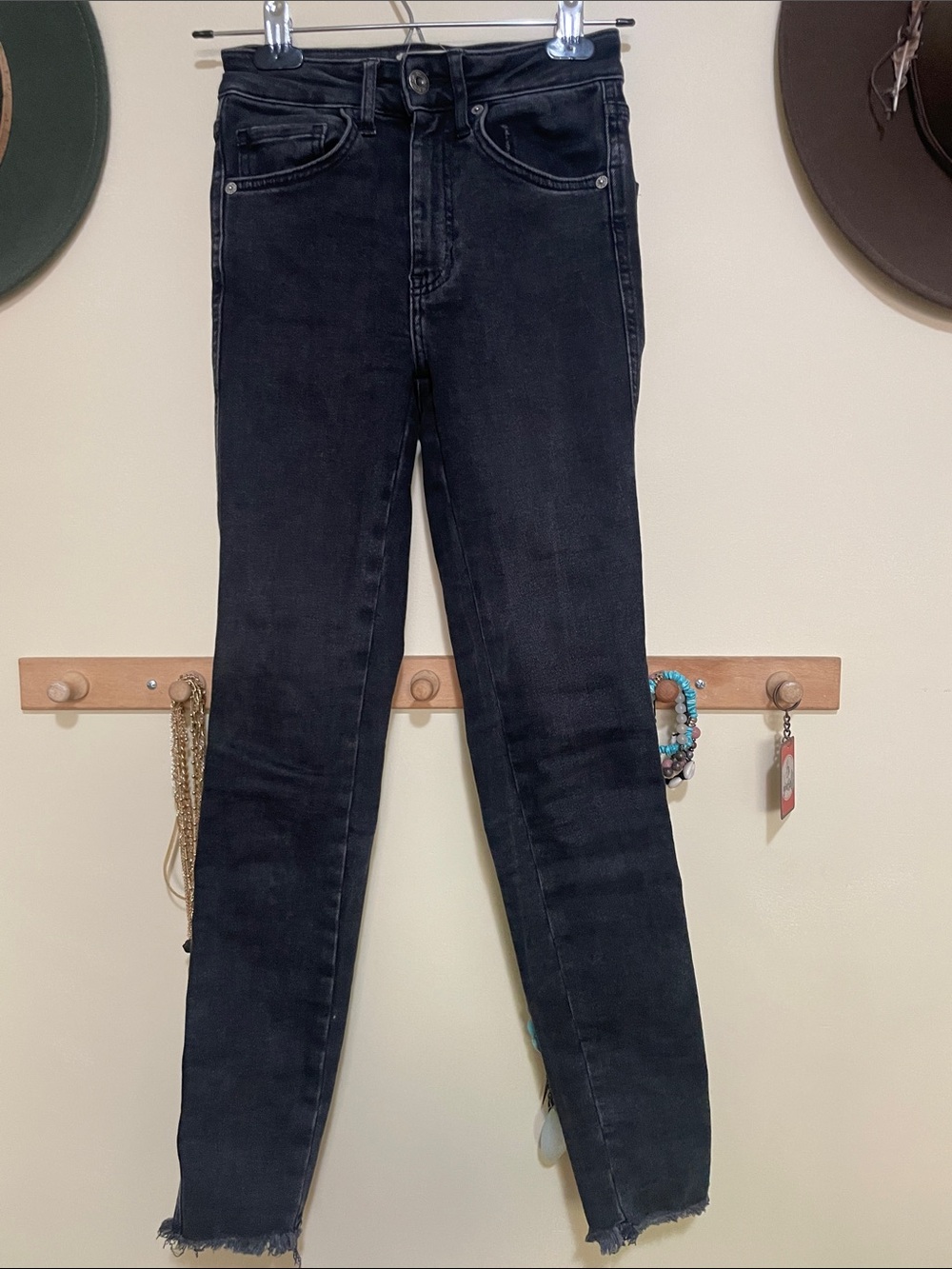 We The Free Black High-Rise Skinny Jeans